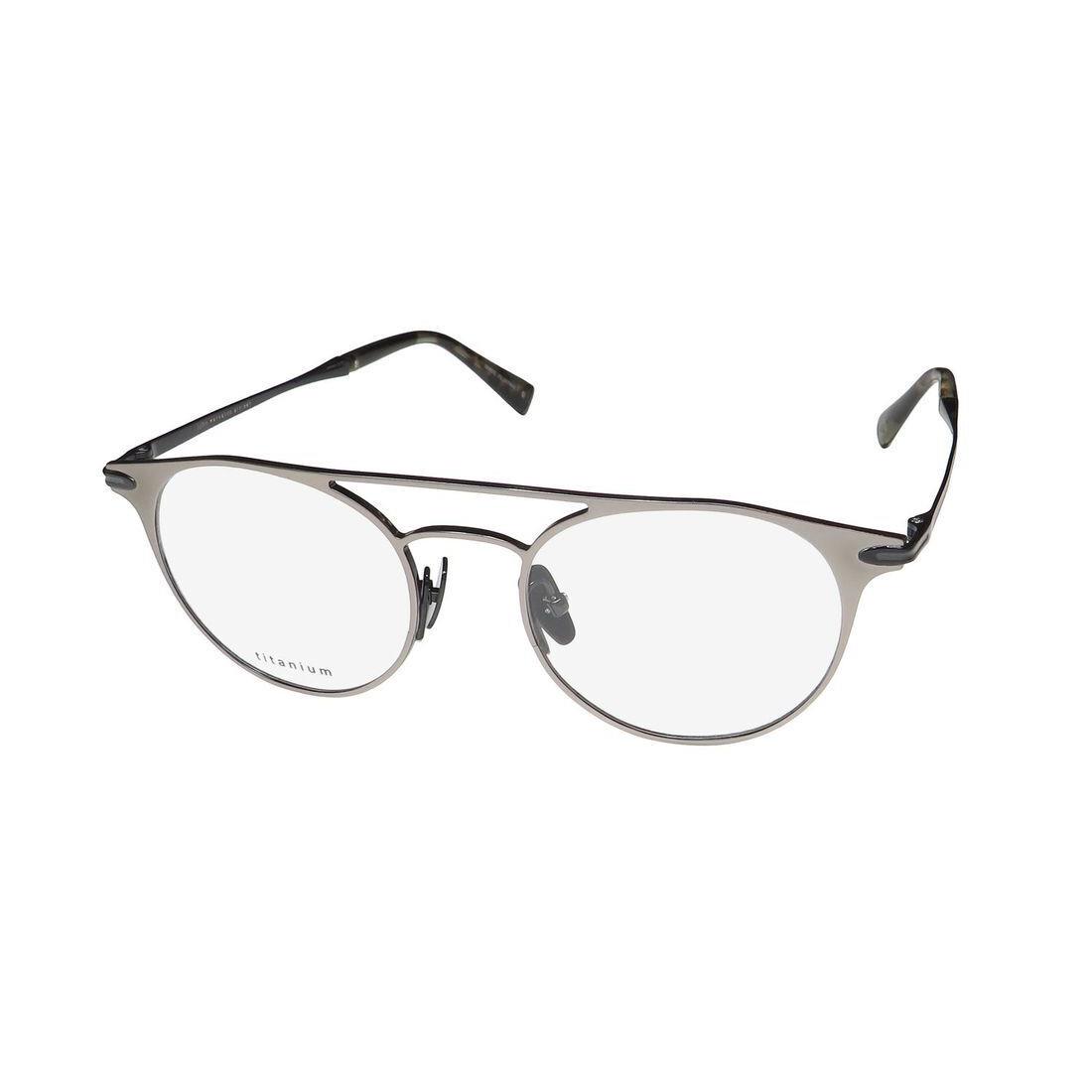 John Varvatos V169 Eyeglass Frame Designer Mens Full-rim Matte Gun/ Black