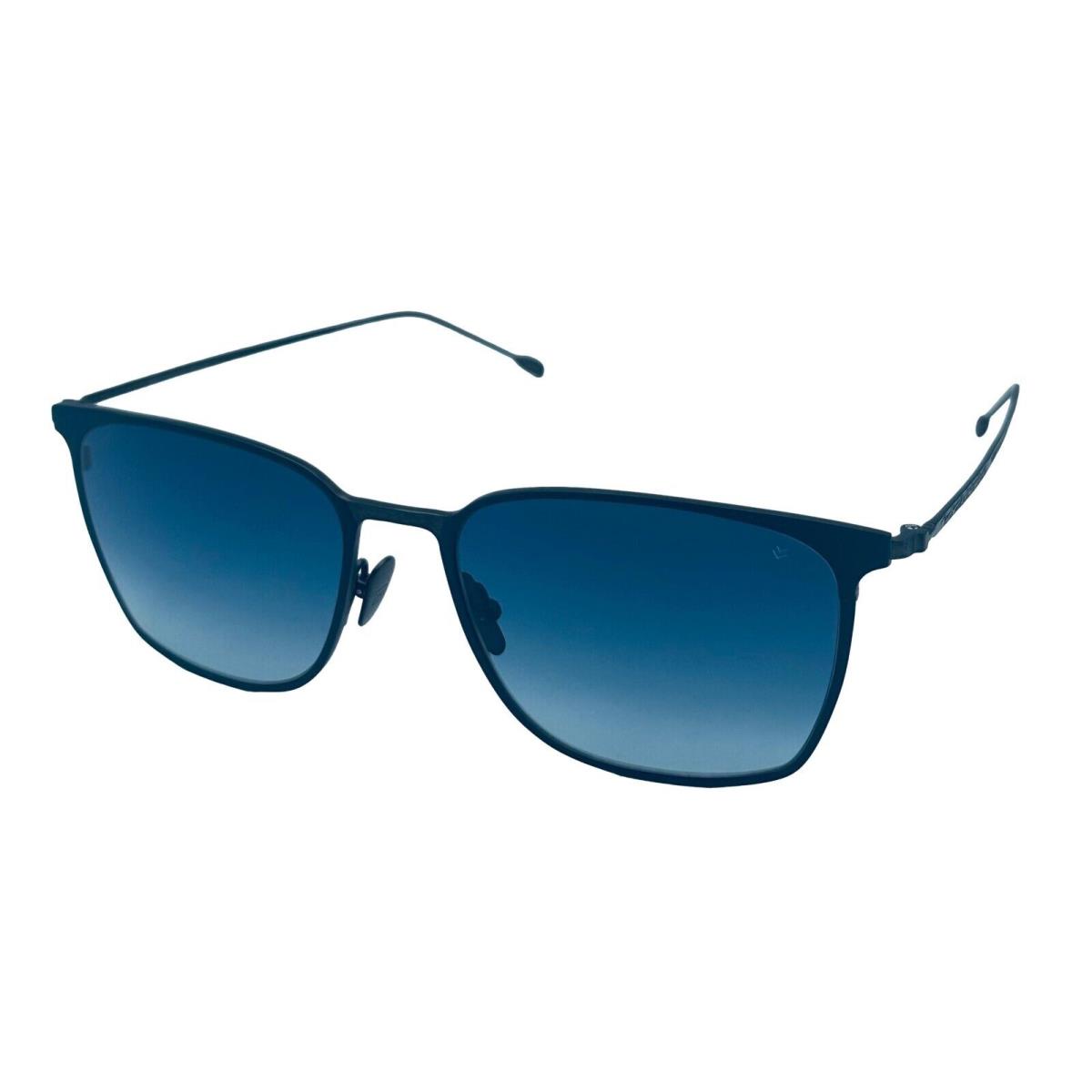 John Varvatos Mens Square Navy Metal Sunglass V524. 57mm