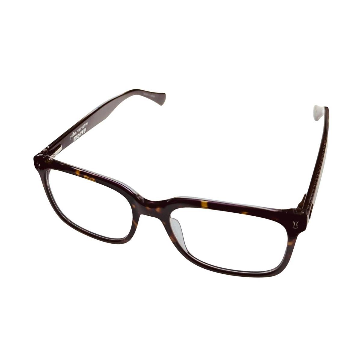 John Varvatos Rectangle Mens Tortoise Crystal Eyewear Plastic Frame V415 54mm