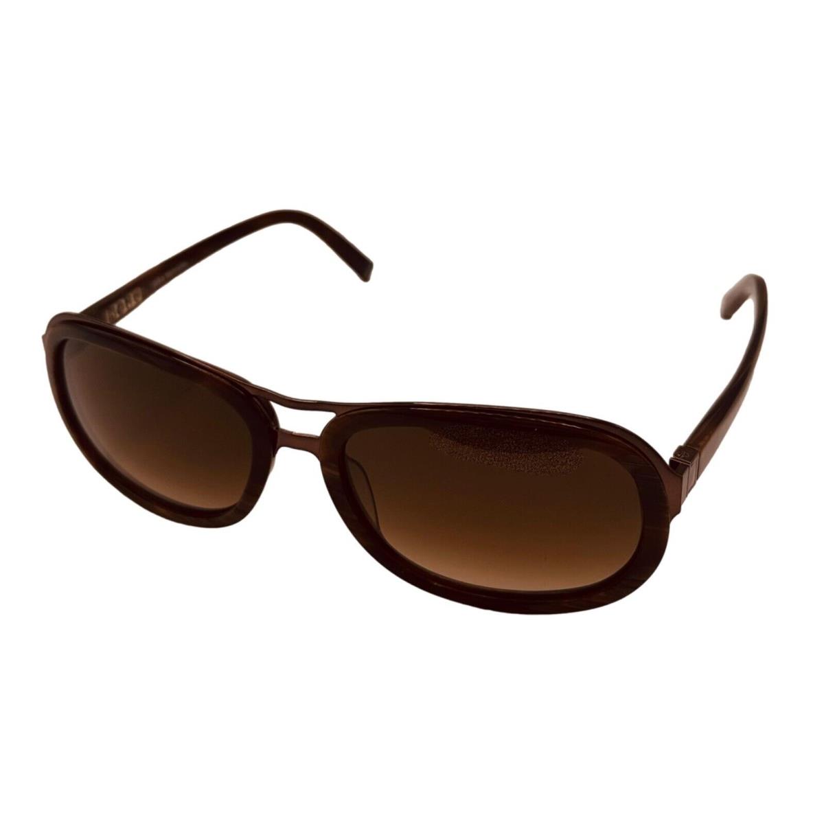 John Varvatos Mens Rectangle Plastic Brown Sunglass V720