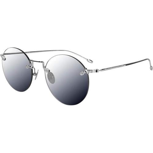 John Varvatos Sunglassses V525 51mm Gunmetal Silver Mirror - Made in Japan - Frame: Gunmetal, Lens: Gray