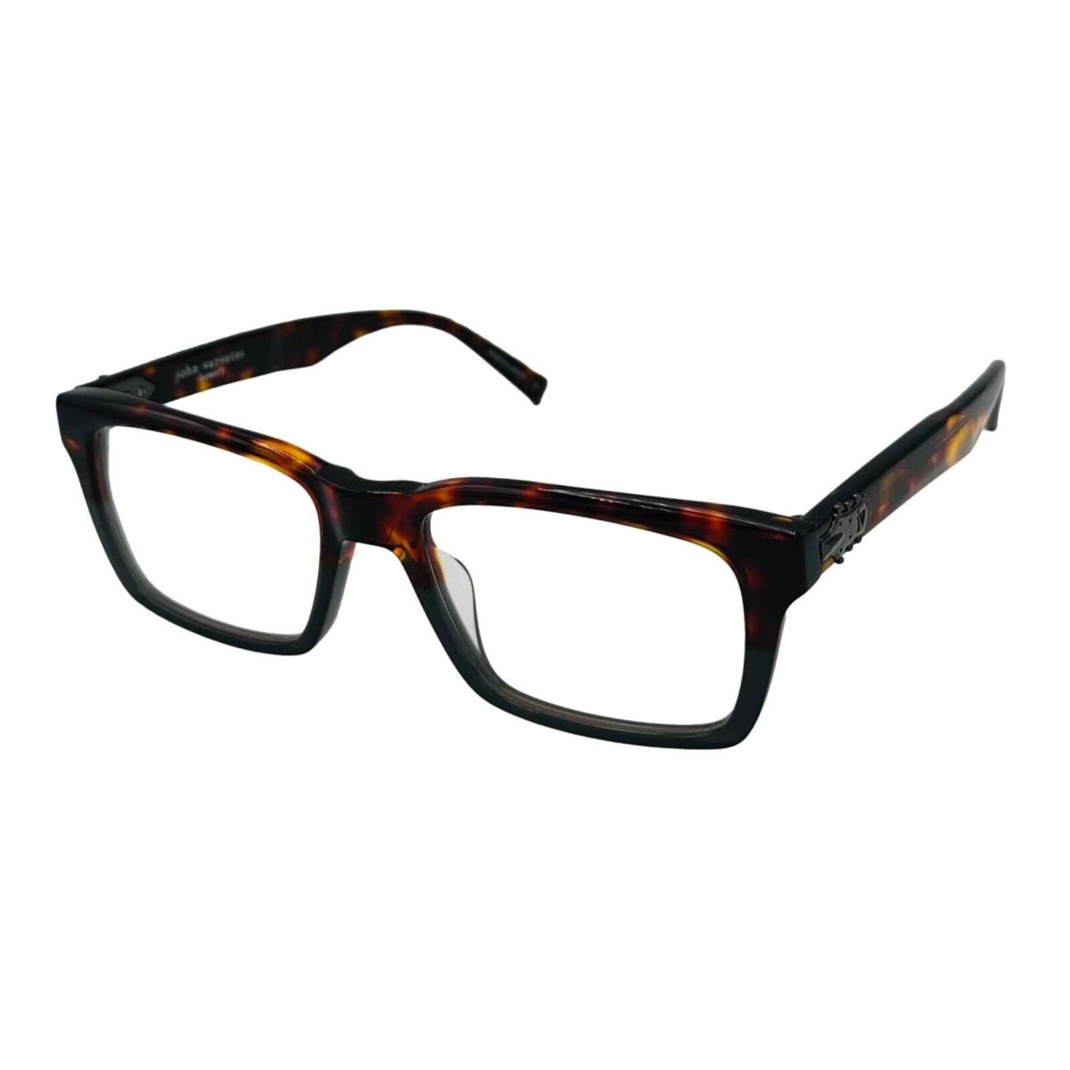 John Varvatos Rectangle Mens Tortoise Eyewear Plastic Frame V368. 54mm