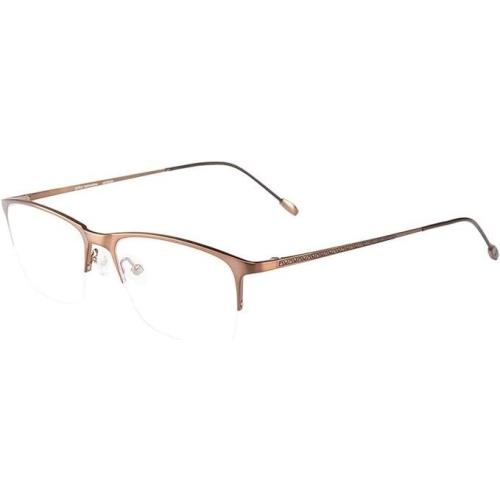 John Varvatos Eyeglasses JV V154 Brown 54mm Semi Rimless - Made in Japan