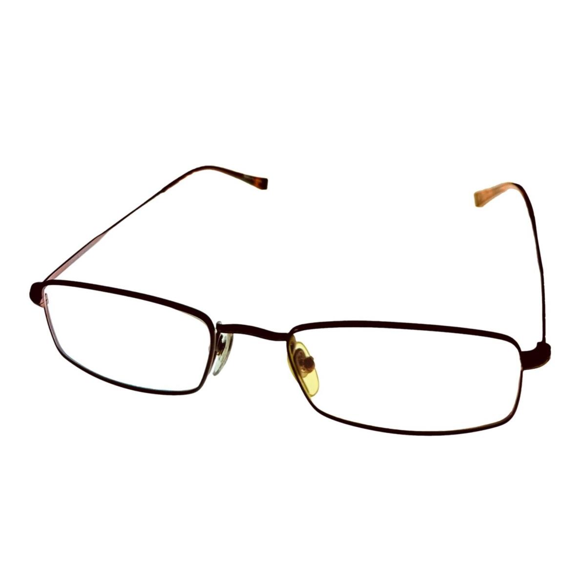 John Varvatos Eyeglasses Rectangle Men Brown Eyewear Frame V139 52mm