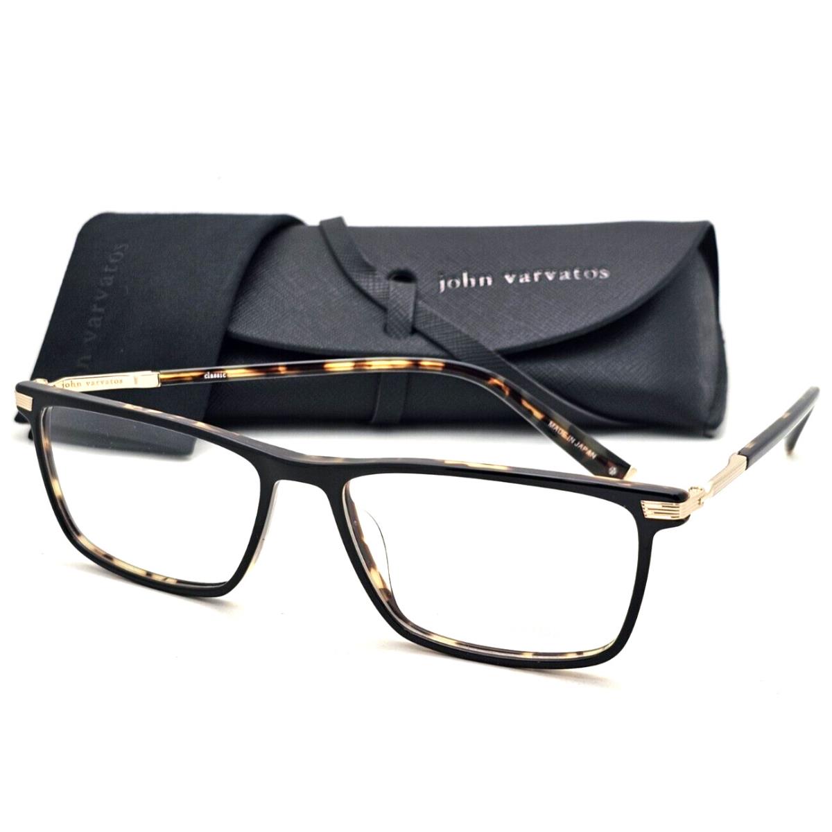 John Varvatos X-large Eyeglasses V408 58-17 145 Black Tortoise XL Frames