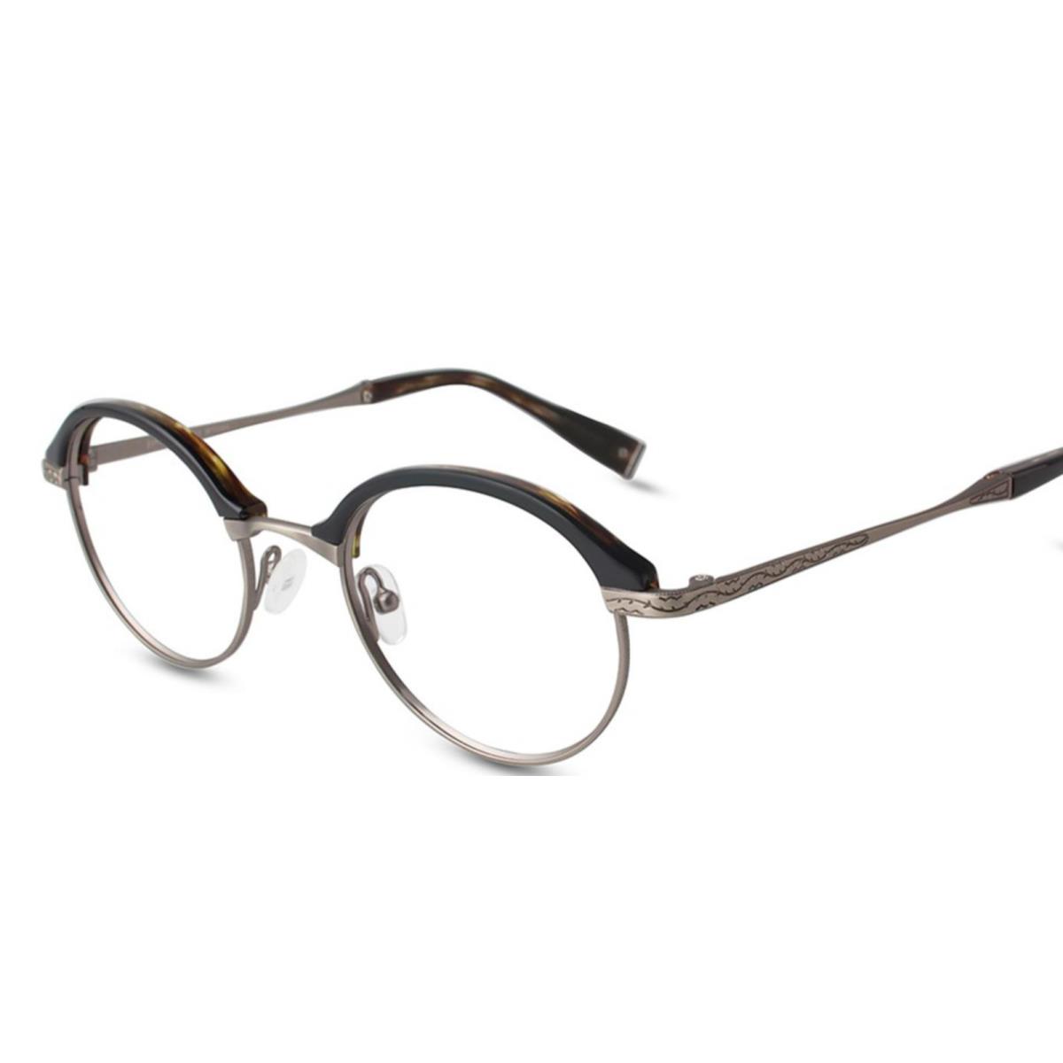 Rx-able John Varvatos Eyeglasses V152 47-21 Antique Gunmetal Round Frames