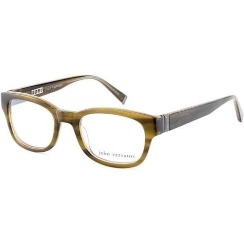 John Varvatos Eyeglasses JV V337 Olive 50m - Made in Japan