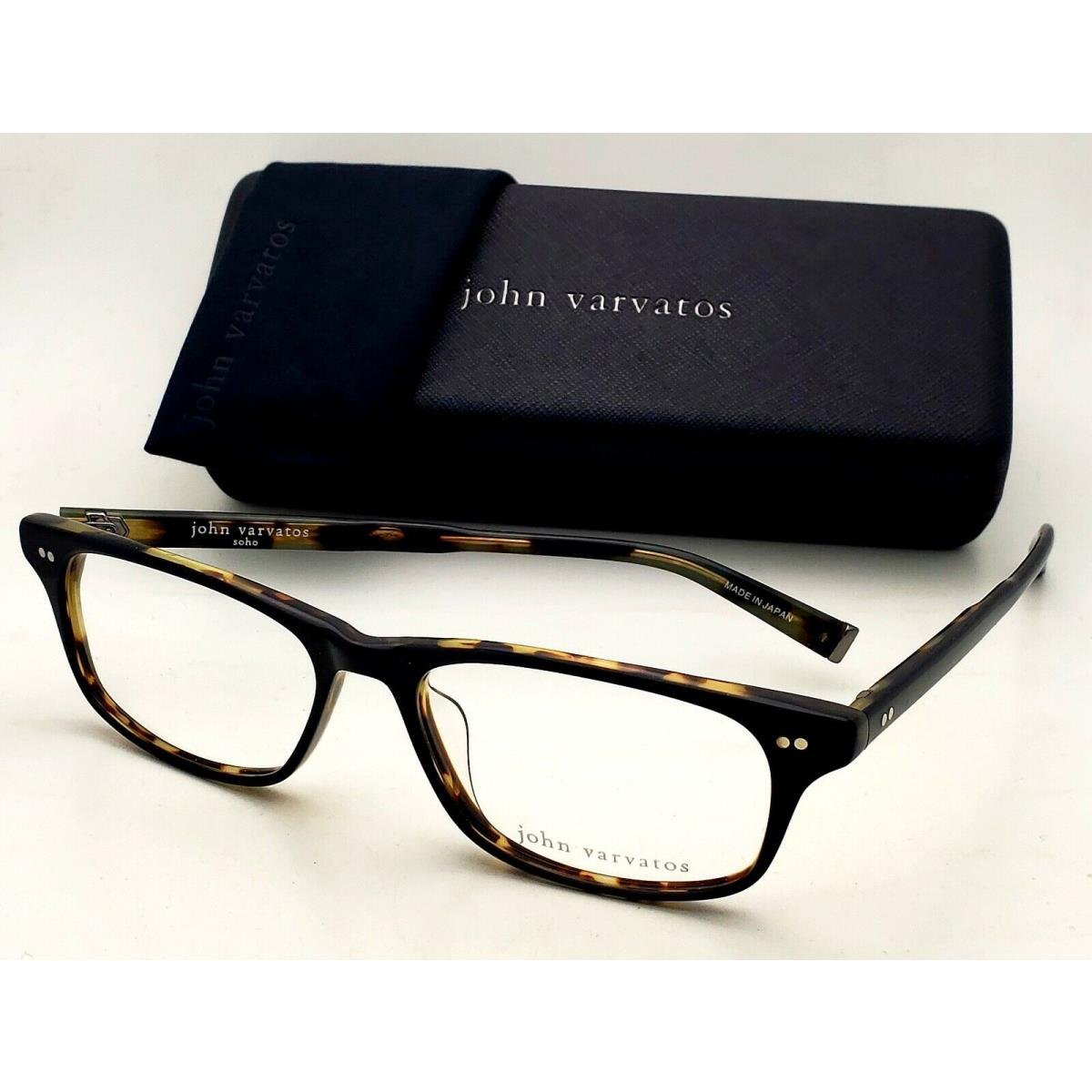 Rx-able Classic John Varvatos Eyeglasses V202 56-17 Black Tortoise Frames