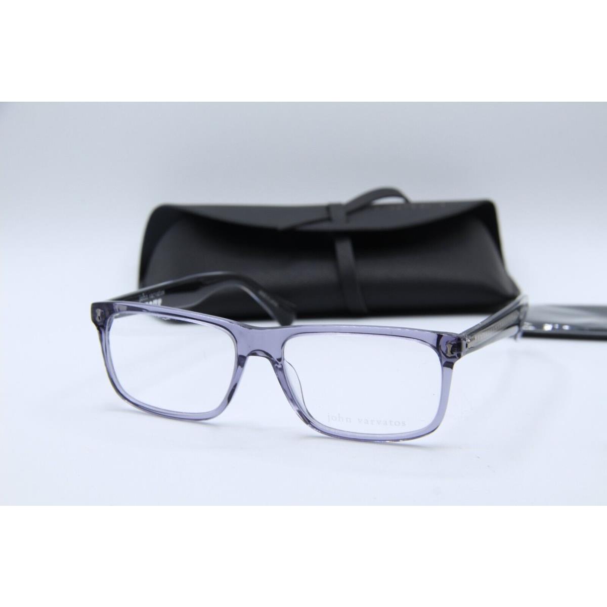 John Varvatos V417 Smoke Grey Black Frames Eyeglasses 56-16