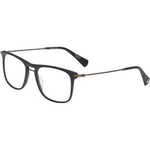 John Varvatos Eyeglasses VJV409 56 mm Blue Horn 52mm - Made in Japan