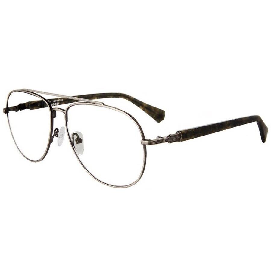 John Varvatos Eyeglasses JV192 Gold 57mm - Made in Japan