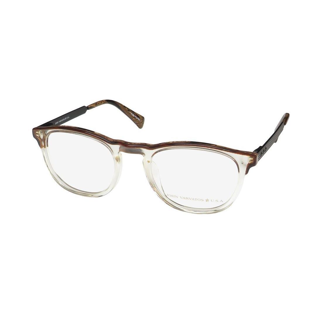 John Varvatos VJVC002 Glasses Vintage Crystal Oval 49-21-145 Crystal