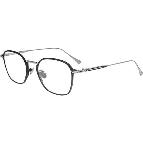 John Varvatos Eyeglasses JV V180 Black / Silver 49mm - Made in Japan