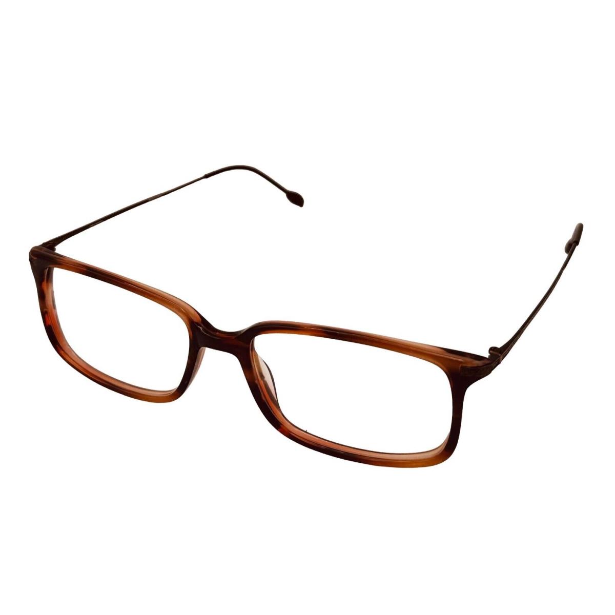 John Varvatos Rectangle Mens Brown Eyewear Plastic Frame V338. 52mm