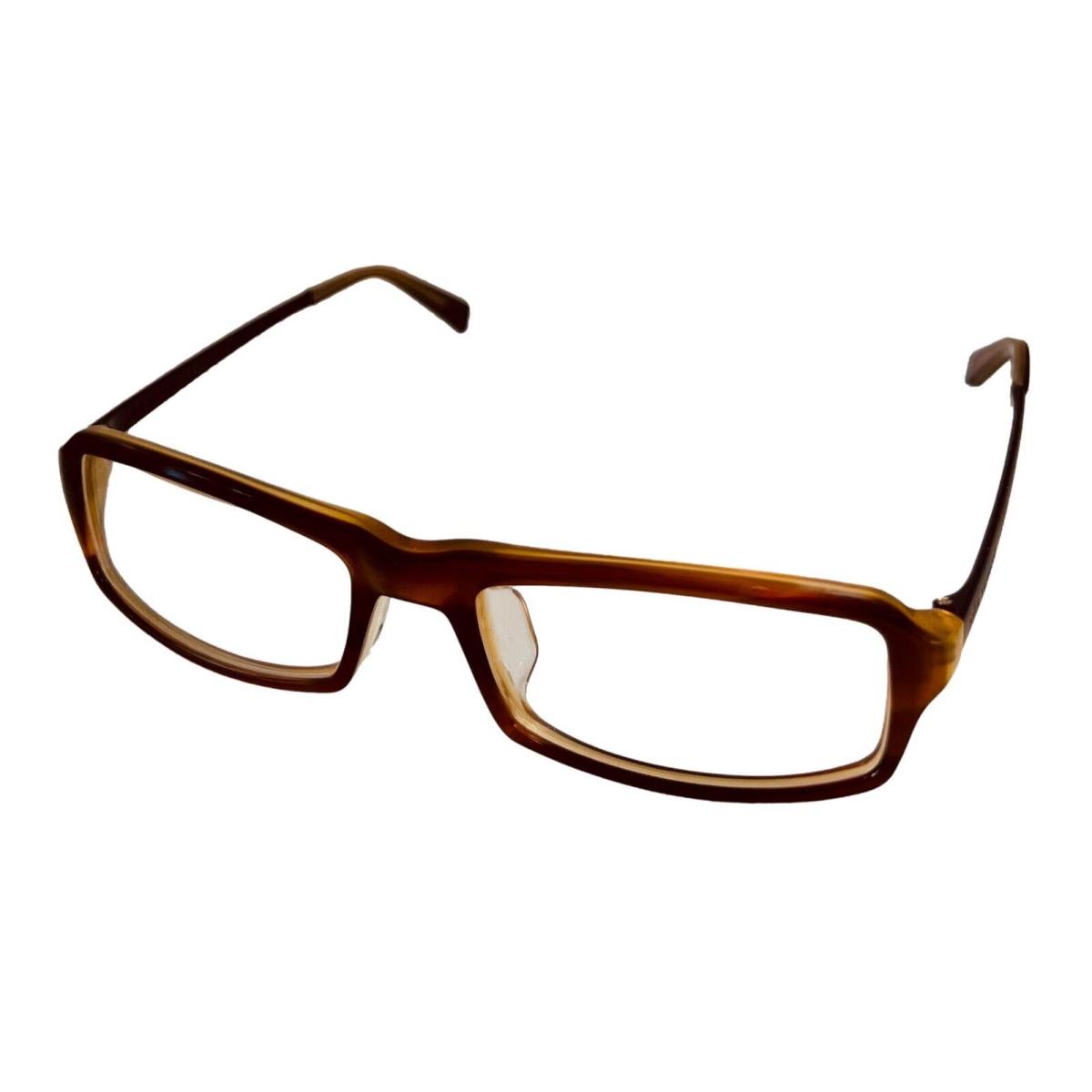 John Varvatos Mens Eyeglass Rectangle Brown Plastic V324 AF 52mm