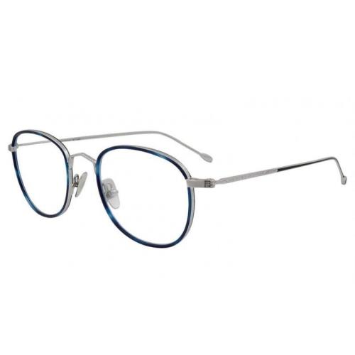 John Varvatos Eyeglasses JV V178 Blue Silver 49mm Stainless Steel Made in Japan