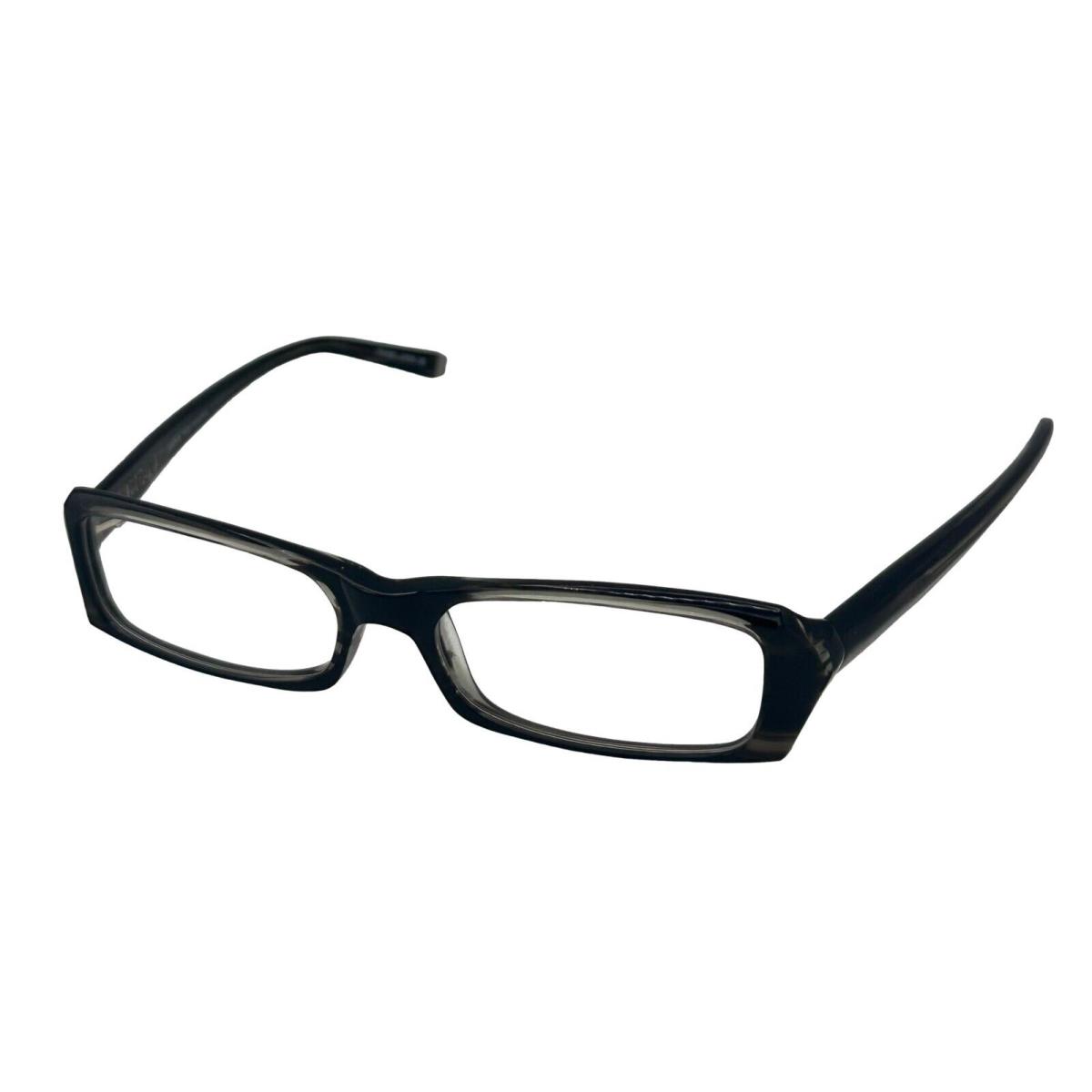 John Varvatos Rectangle Mens Black Horn Eyewear Plastic Frame V303. 52mm