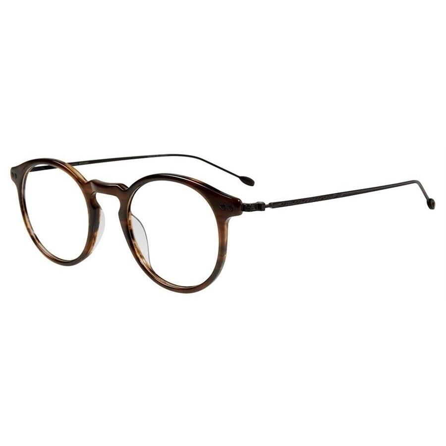 John Varvatos Eyeglasses JV V377 48mm Brown - Made in Japan