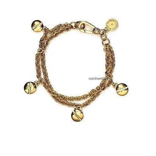 Marc by Marc Jacobs Gold Screw Charm Ladies Bracelet M0003636