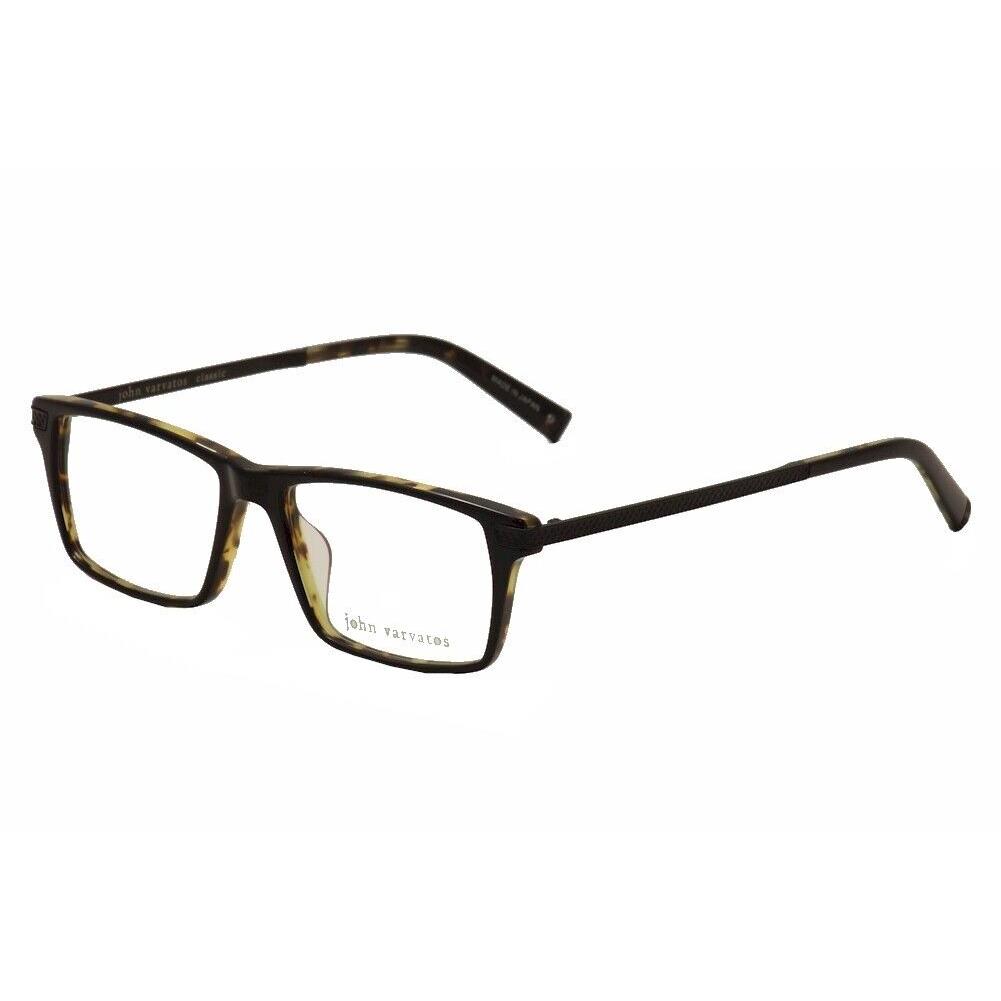 John Varvatos Men`s Eyeglasses V367 V/367 Black/tortoise Optical Frame 55mm