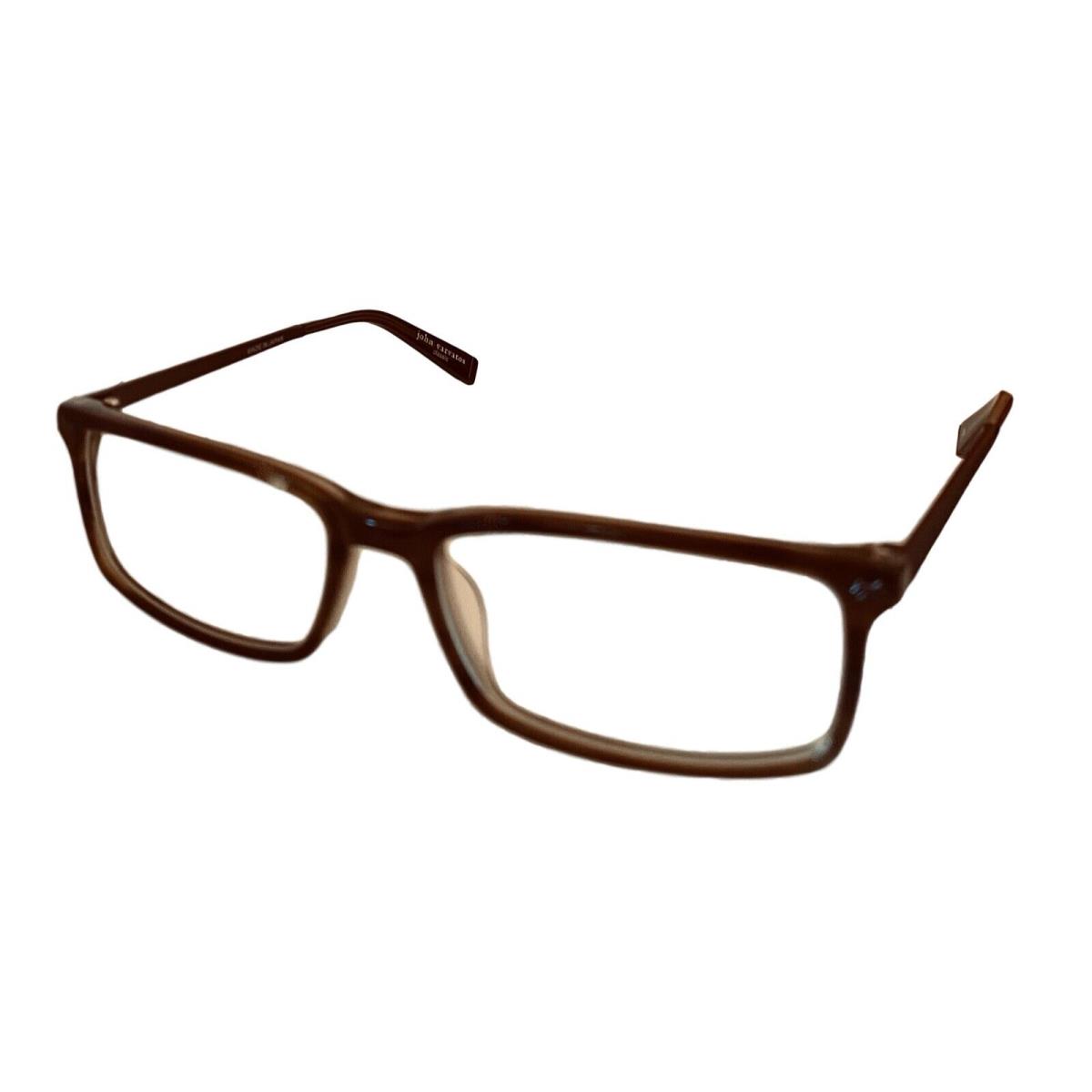 John Varvatos Rectangle Men Olive Plastic Eyewear Frame V336 55mm