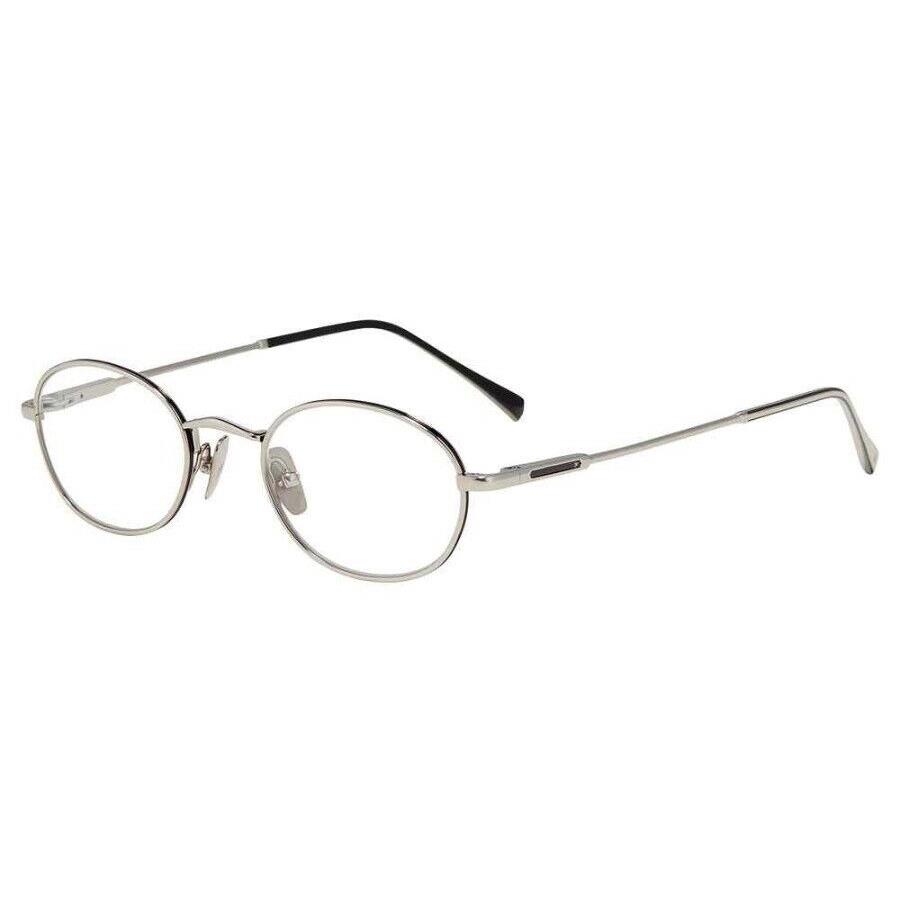 John Varvatos Eyeglasses V185 46mm Silver - Made in Japan