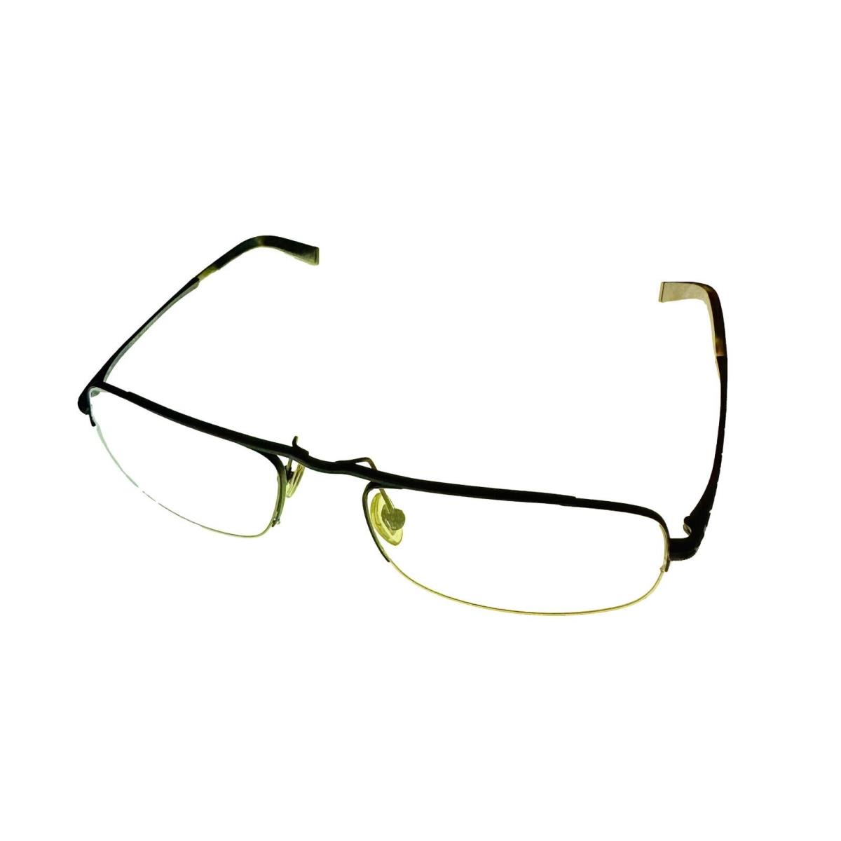 John Varvatos Mens Rimless Black Metal Eyewear Frame V106. 56mm