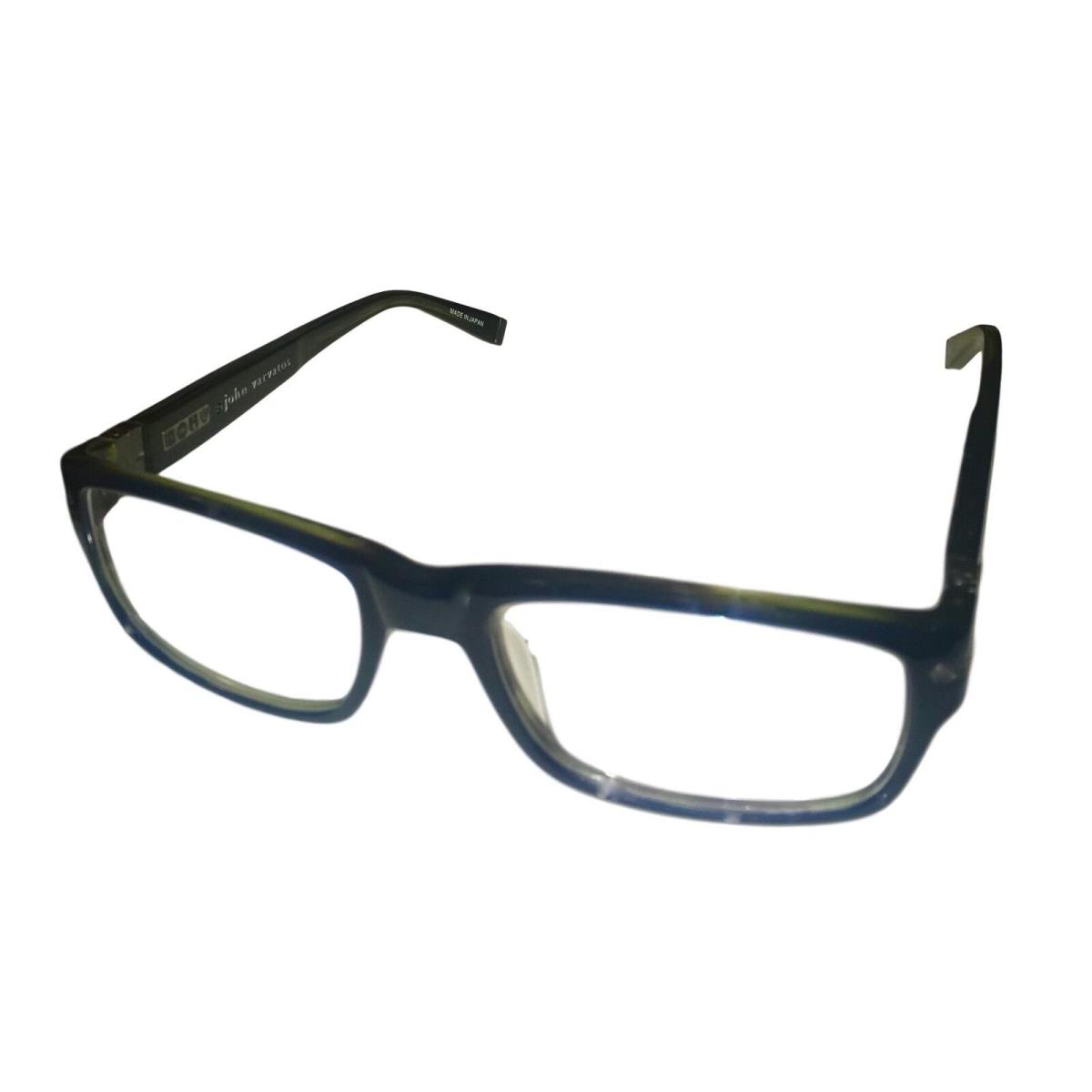 John Varvatos Mens Eyeglass Plastic Rectangle Frame V349 Navy 52