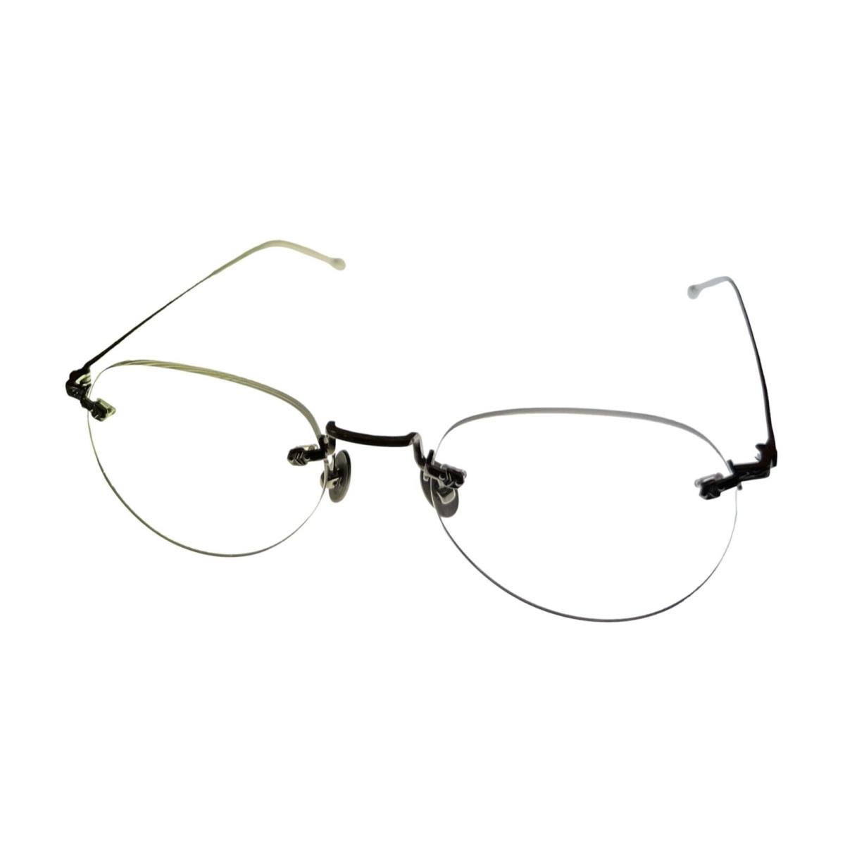 John Varvatos Rimless Round Mens Silver Metal Eyewear Frame V170. 53mm