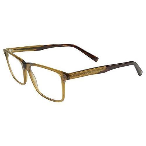 John Varvatos Unisex Designer Eyeglasses V 374 in Olive Green Brown Crystal 55mm