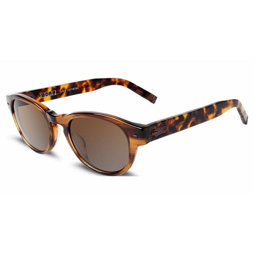 John Varvatos Sunglasses V794 49mm Brown Tortoise Havana Brown Tinted Lenses - Frame: Brown, Lens: Brown