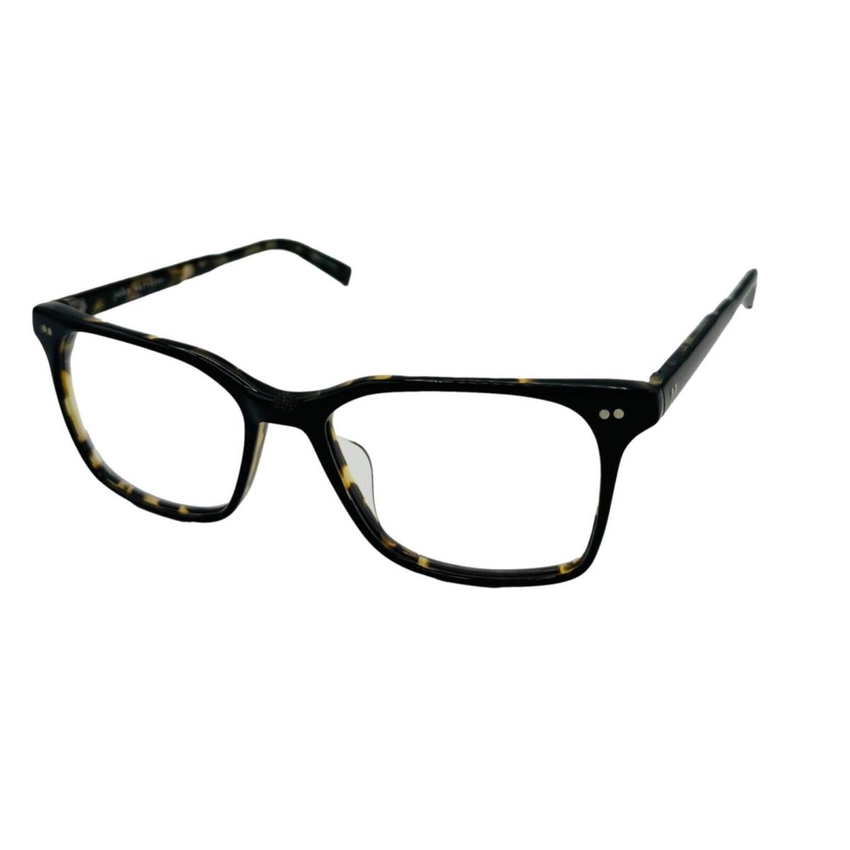 John Varvatos Plastic Square Men Black Tortoise Eyewear Frame V203. 54mm