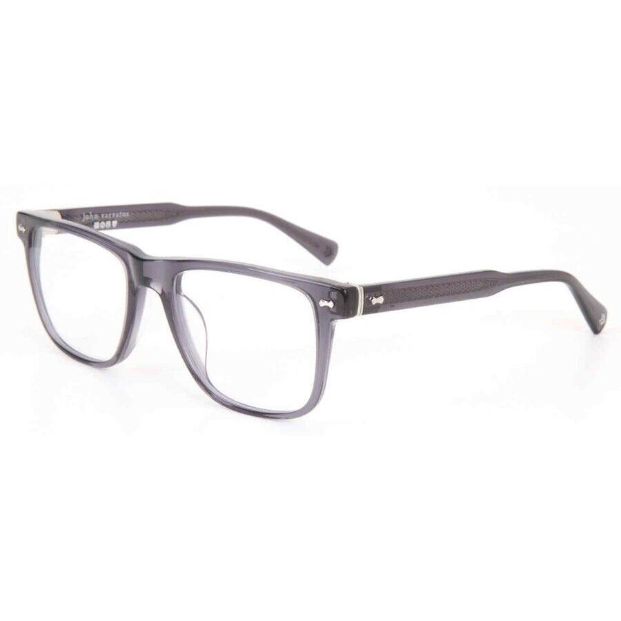 John Varvatos Eyeglasses VJV438 54mm 0NVY Transparent Navy - Made in Japan - Frame: Transparent Navy, Lens: Demo (Clear)