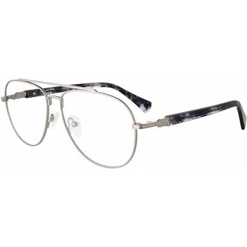 John Varvatos Eyeglasses JV192 Silver 57mm - Made in Japan