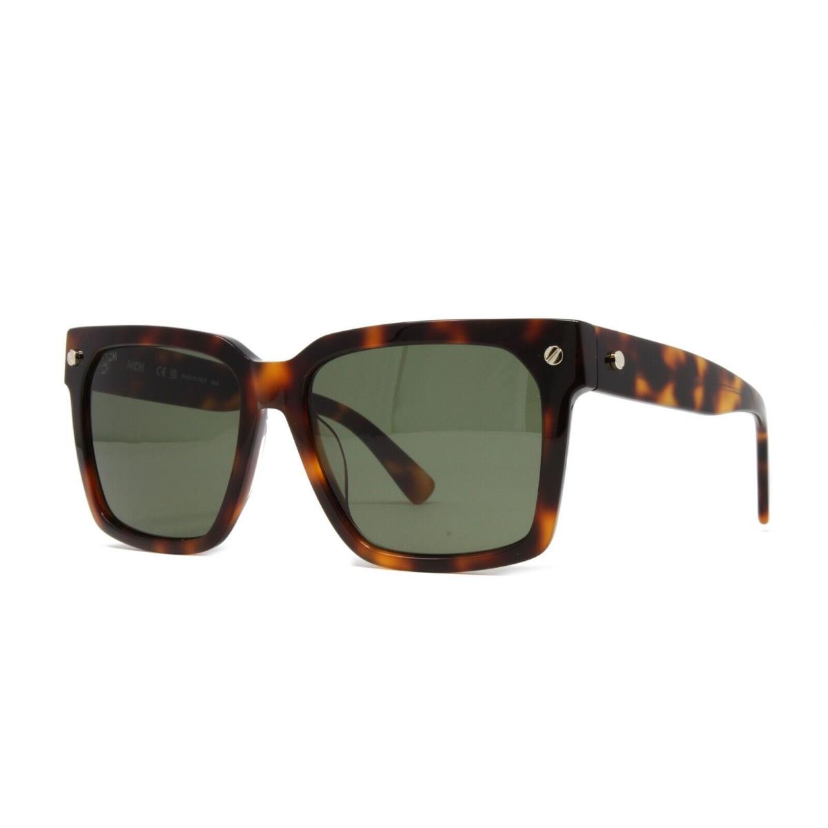 Mcm Women`s Sunglasses MCM635S 214 Havana 57mm Green Lens