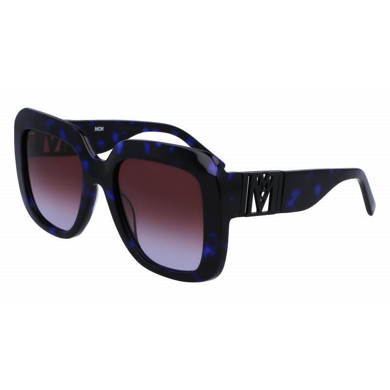 Mcm 730S 460 Blue Tortoise Sunglasses with Gradient Lenses Mcm Case