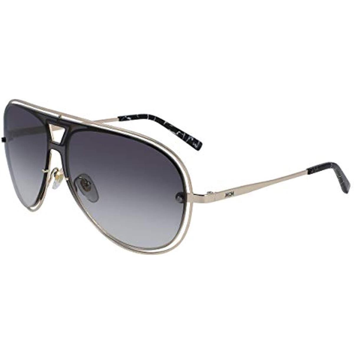 Mcm 143S 040 Gold Aviator Sunglasses with Slate Lenses Mcm Case