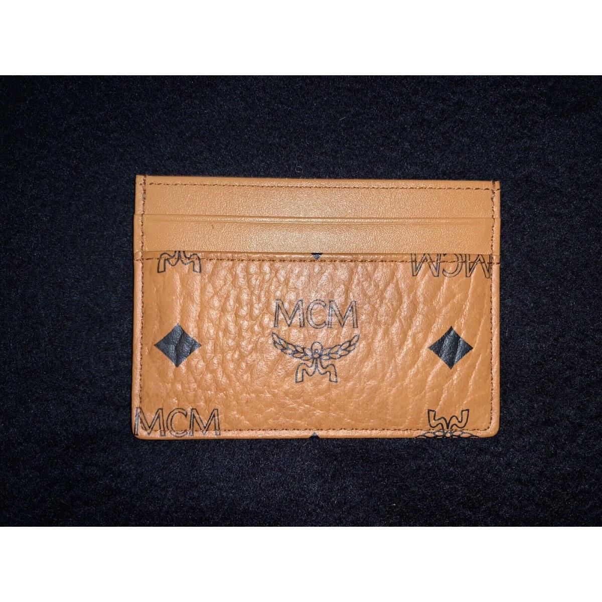 Mcm Visetos Slim Card Holder/wallet