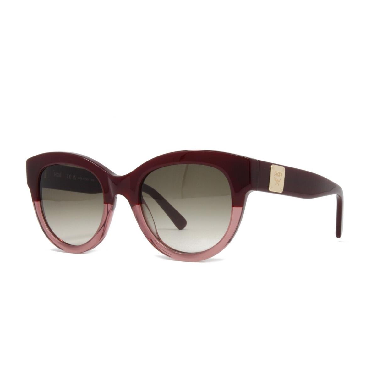 Mcm Women`s Sunglasses MCM608S 605 Bordeaux Antique Rose 53mm Brown Lens