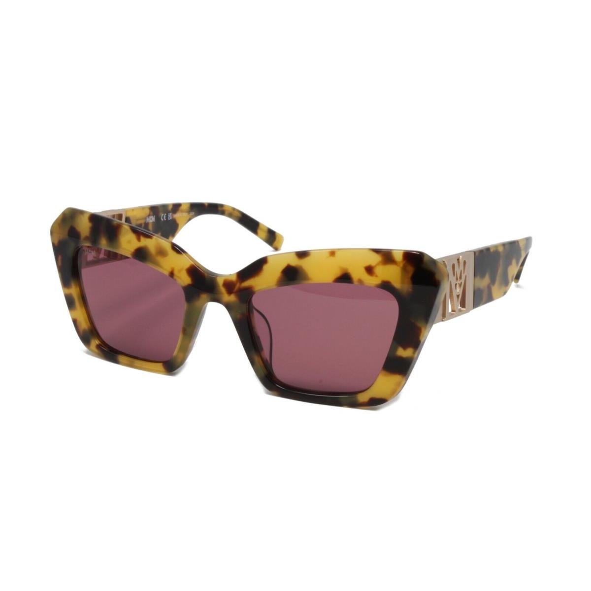 Mcm Women`s Cat-eye Sunglasses MCM731SLB 244 Tokyo Tortoise 49mm Red Lens