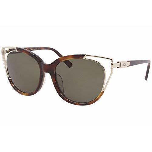 Mcm 660SA 214 Havana Gold Sunglasses 57mm with Case