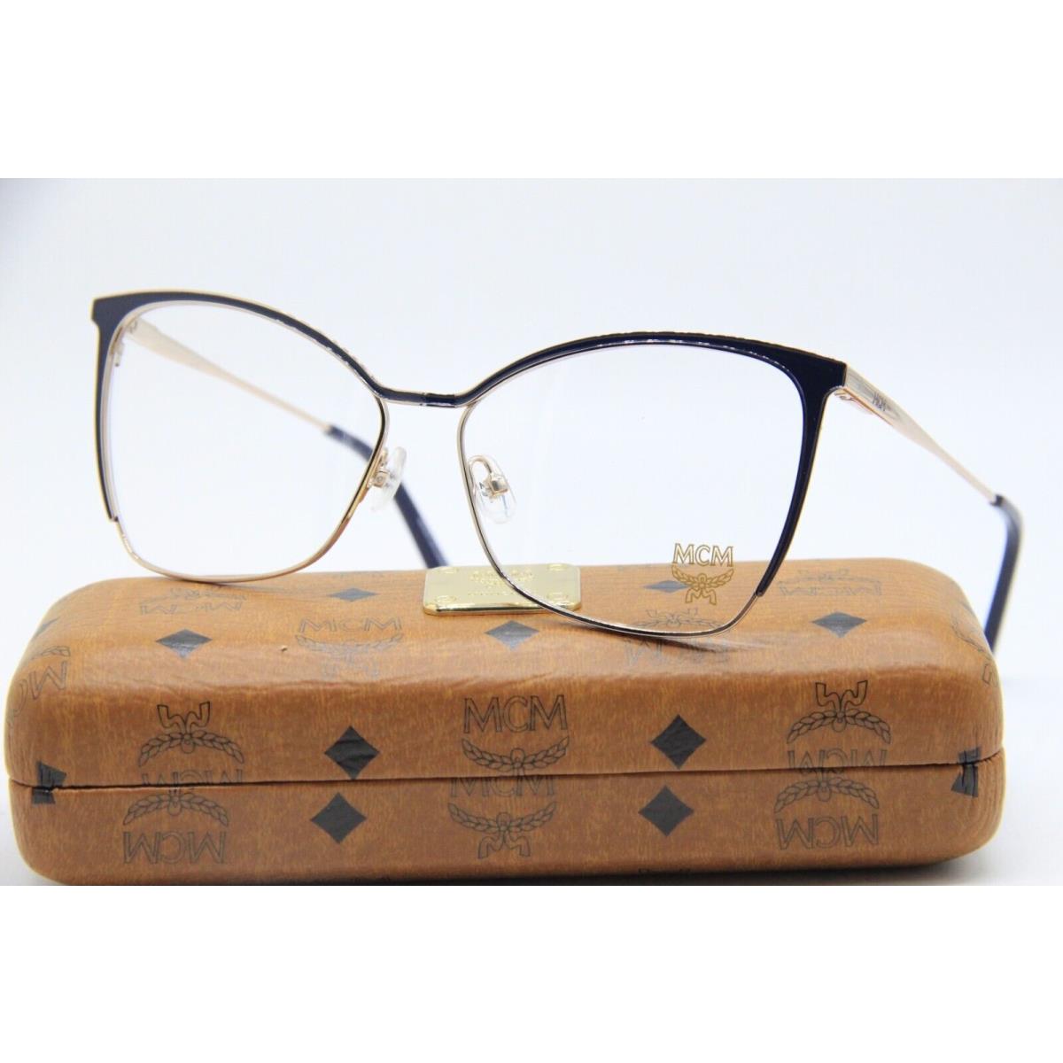 Mcm MCM2139 424 Blue Gold Eyeglasses W/case 57-14