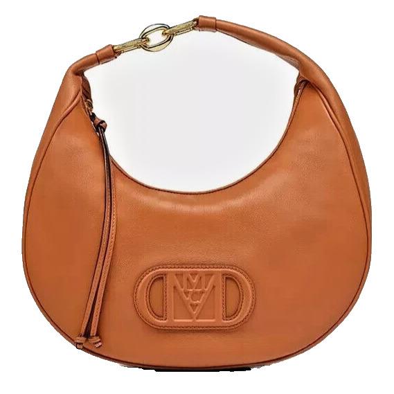 Mcm Bag - Mode Travia Hobo in Cognac Spanish Nappa Leather - Handle/Strap: Cognac, Hardware: 24k gold-plated metal hardware, Exterior: Cognac