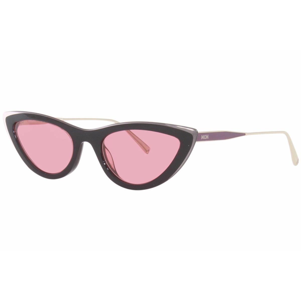 MCM699S 661 Rose Bouquet Cat Eye Sunglasses with Pink Lenses Mcm Case