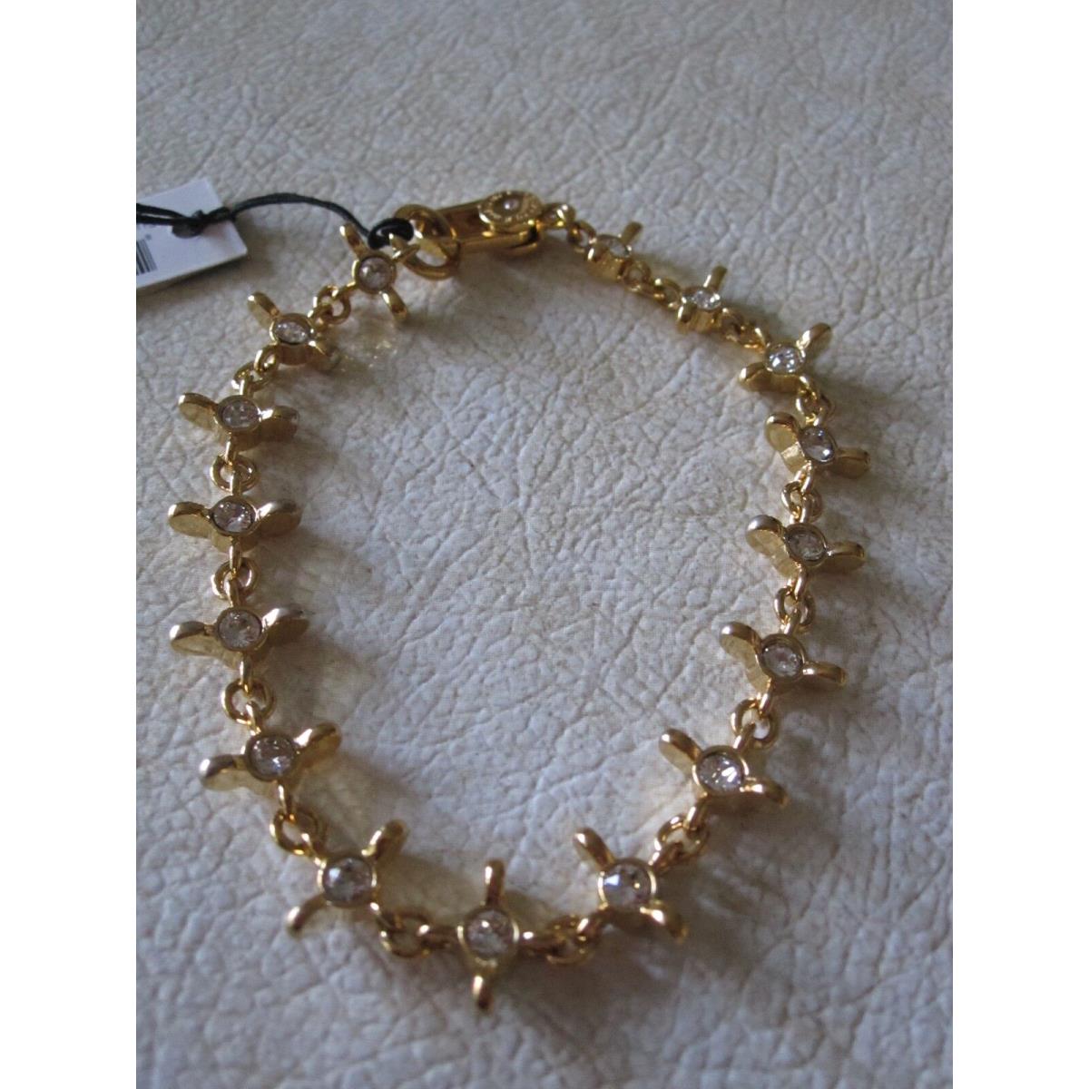 Marc by Marc Jacobs Fabulous Gold Tone and Clear Crystal Bracelet