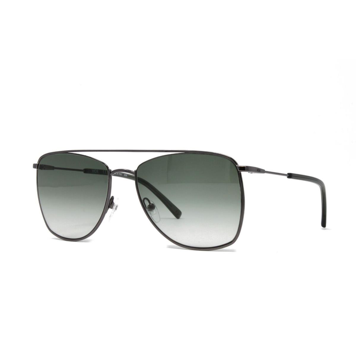 Mcm Unisex Pilot Sunglasses MCM145S 072 Ruthenium Green 58mm Green Lens