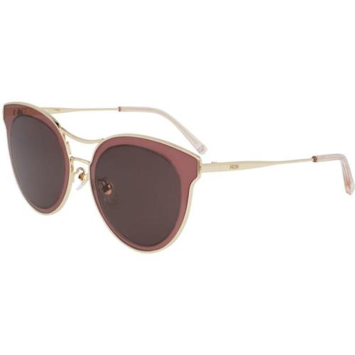 Mcm 139SA 784 Rose Gold Sunglasses with Two Tone Wine Lenses