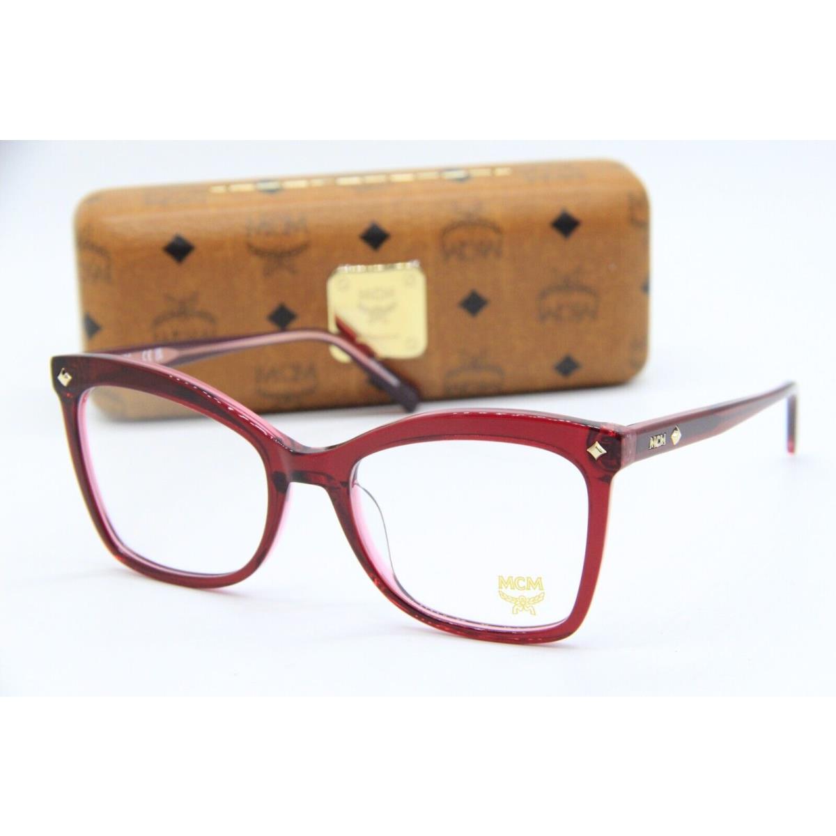 Mcm 2707 612 Transparent Red Eyeglasses Frames W/case 54-19