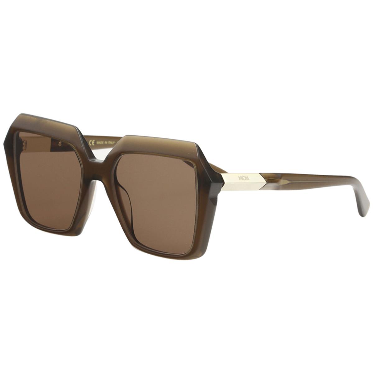 Mcm Women`s MCM661S MCM/661/S 210 Brown Fashion Square Sunglasses 53mm