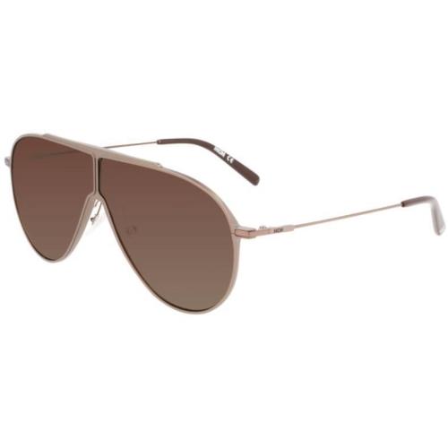 Mcm 502S 022 Semi Matte Grey Sunglasses with Brown Lenses Mcm Case